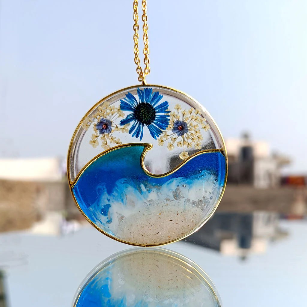 Blue Poppy Pendant